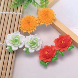 クリスマスユニークなギフトプロモーションギフト卸売カスタムミニ樹脂花ヘアクリップ - Product Image 3