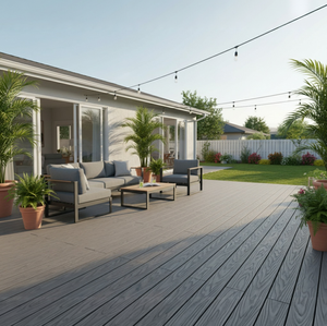 Tarima de Exterior Anti-UV de WPC, Tablero de Suelo Compuesto de Madera y Plástico, Suelo de Ingeniería para Jardín, Patio y Terraza - Product Image 4