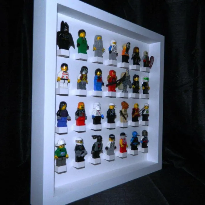 ليغو عرض القضية أفضل شخصيات Minifigure كابينة زجاجية حاويات تخزين إطار شخصية مربع