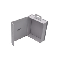 Carpeta de Papel Corrugado Rígido de Lujo, Personalizada de Fábrica, con Relieve, Laminación Brillante/Mate, Reciclable, para Dispositivos Electrónicos Inalámbricos