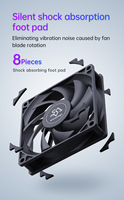 Ventilador de Caja de Ordenador SNOWMAN Barato de 120 mm RGB de 4 Pines, Color Blanco, 15 dBA, Ventilador de Refrigeración para PC Gaming