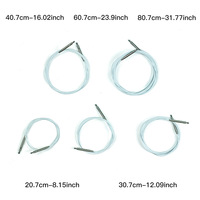 Ensemble d'aiguilles à tricoter circulaires interchangeables 3 pièces en acier inoxydable, cubes de 5 cm, 8 cm, 11,5 cm, détachables pour le tricot de pulls DIY