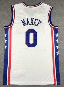 Nouveaux Styles 2026 – <span class=keywords><strong>Maillot</strong></span> de Basketball Unisexe Brodé et Cousu de Haute Qualité pour Hommes – Philadelphia <span class=keywords><strong>76ers</strong></span> Tyrese Maxey – Ventes Flash - Product Image 2