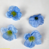 Têtes de fleurs de pavot artificielles séchées, fausses, pour la Saint-Valentin, la fête des mères, la décoration de mariage, la fabrication de pinces à cheveux, vente en gros