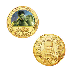12 Monedas Conmemorativas de Oro con Temática de Películas de Marvel, Colección de Monedas de Avengers Bañadas en Oro para Regalo - Product Image 5