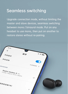 <span class=keywords><strong>Airdots</strong></span> <span class=keywords><strong>S</strong></span> Auriculares Inalámbricos de Metal, Audífonos Intrauditivos Inalámbricos, Auriculares con Micrófono para Teléfono, Auriculares Inalámbricos - Product Image 2