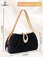 Sac de soirée Haute Couture 2026 pour femme en satin plissé, sac bandoulière Cheongsam pour mondaine
