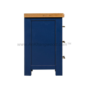 Mesita de noche moderna de madera maciza, 3 cajones, recién llegado, muebles de dormitorio sostenibles de roble/Pino/ACACIA para apartamentos directos - Product Image 4