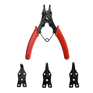 Four-in-one multifunctional circlip pliers for outer and inner shafts
