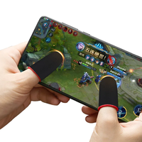 Manchon de doigt de jeu mobile écran tactile sensible antidérapant Ultra-mince respirant sensible jeu de pouce anti-transpiration bout des doigts