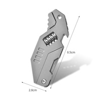 Couteau pliant en alliage de titane M390, OEM ODM, clé multifonction intégrée, outil de survie en camping, portable, EDC, outil de poche pour l'extérieur