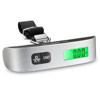 Balances à bagages électroniques numériques Balance à bagages portable de 50kg/110lb avec sac de voyage à poignée Balance suspendue à affichage LCD