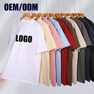 High Quality Plain Casual Custom T-Shirt <b>Drop</b> Shoulder Printing Logo T Shirts Homme Blank Cotton Wholesale Tshirts For Men - Product Image 1