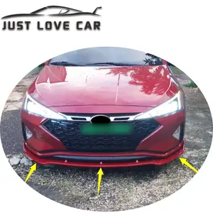 JUSTLOVECAR 앞 범퍼 립 2019 2020 현대 ELANTRA AVANTE 자동차 앞 범퍼 립 스포일러 스플리터