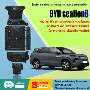 แผ่นป้องกันใต้ตัวครอบป้องกันแบตเตอรี่ลื่นไถลสำหรับ BYD sealion sealion sealion sealion ประทับตราฉลาม Atto1เสือดาว <span class=keywords><strong>B5</strong></span>ปลาโลมา M6 Atto3 Sealion5678 9 - Product Image 2
