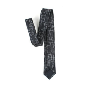 <span class=keywords><strong>Cravate</strong></span> classique décontractée à la mode en jacquard pour hommes <span class=keywords><strong>Cravate</strong></span> en polyester à rayures fines pour la fête - Product Image 2