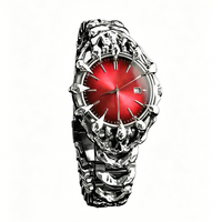 Montre Gothique en Quartz Alabastro Personnalisée pour Homme, Mouvement Quartz Unique à Griffes, Cadran à Pointes, Montre Gothique, Cadeau pour Homme