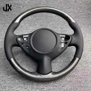 Volant de voiture pour <span class=keywords><strong>Infiniti</strong></span> G35 Fx35 Qx70 Qx60 pour <span class=keywords><strong>Nissan</strong></span> Sylphy 370z 350z f Sports Leather Carbon Fiber Steering Wheel - Product Image 2