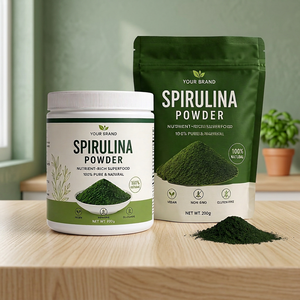 Poudre de spiruline pure de qualité supérieure, complément alimentaire végétalien antioxydant, 1 kg, pour adultes, sans gluten, soutien immunitaire - Product Image 1