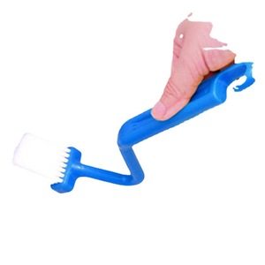 Cepillo de inodoro en forma de S, cepillo de limpieza con mango curvo, cepillo para esquinas interiores de inodoro en forma de V, tienda de un dólar. - Product Image 5