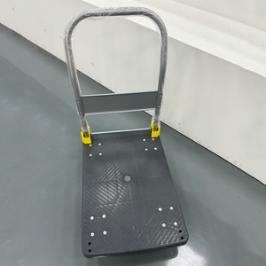Chariots à main pliables 50*70cm, capacité <span class=keywords><strong>de</strong></span> charge 200kg, chariots à pousser gris en plastique PP, chariots <span class=keywords><strong>de</strong></span> magasinage robustes - Product Image 3