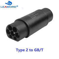 Adaptateur de chargeur EV Leamore 32A Type 2 vers GB/T, convertisseur AC de charge rapide pour véhicules électriques, étanche IP55