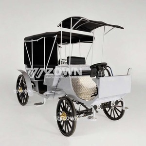 ZOWN Chariot de Mariage Électrique Classique à 4 Roues pour Visites Touristiques avec 4-6 Sièges - Product Image 1