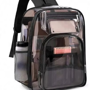 Free sample <b>Clear</b> <b>Backpack</b>, Large <b>Clear</b> <b>Backpack</b> Heavy Duty Sturdy Shape Transparent <b>Backpack</b>, See Through <b>Backpack</b>, Work, - Product Image 1