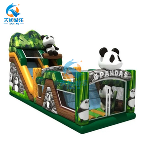Hấp dẫn ngoài trời rừng Inflatable khỉ lâu đài bouncy với trượt vui vẻ sản phẩm cho trẻ em - Product Image 6