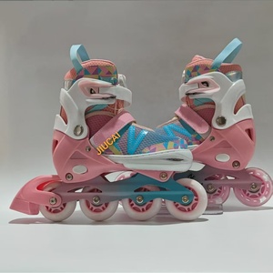 Patins à roulettes pour filles et garçons adolescents, réglables en <span class=keywords><strong>4</strong></span> tailles pour enfants, patins à roulettes pour tout-petits avec <span class=keywords><strong>roues</strong></span> lumineuses - Product Image 5