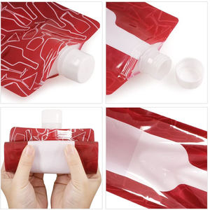 500 мл 800 мл 1000 мл пластиковые бутылки с водой джусе сок выжать прозрачный стоьте вверх моющую Жидкость сумка пить воду мешок без добавления бисфенола А - Product Image 4