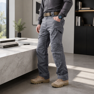 <span class=keywords><strong>Pantaloni</strong></span> <span class=keywords><strong>Cargo</strong></span> da Uomo <span class=keywords><strong>Taglie</strong></span> <span class=keywords><strong>Forti</strong></span> Kippo Multitasche da Esterno Resistenti all'Usura Impermeabili e Larghi per Pesca Alpinismo e Viaggio - Product Image 4