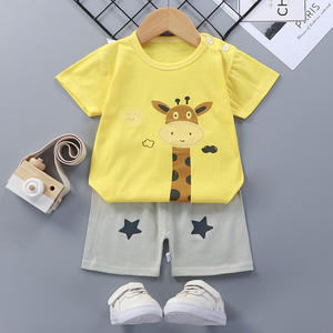 Conjunto de Verano de Manga Corta para Niños, Camiseta de Algodón para Niña, Ropa de Bebé, Ropa Infantil Coreana - Product Image 5