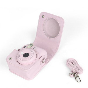 Yiscaxia Girly Style sangle réglable étui pour appareil photo en cuir PU pour <span class=keywords><strong>Instax</strong></span> Mini 12 sacs vidéo pour appareil photo instantané - Product Image 4