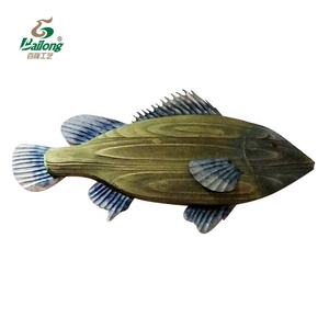 <span class=keywords><strong>Décoration</strong></span> murale rustique en forme de <span class=keywords><strong>poisson</strong></span>, art nautique en <span class=keywords><strong>bois</strong></span>, pêche, <span class=keywords><strong>décoration</strong></span> pour la maison, nouvelle collection 2020 - Product Image 4