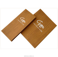 Menu numérique de restaurant avec couverture personnalisée en cuir (offre spéciale)