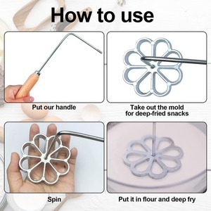 Stainless Steel Flower Mold Non-Stick <b>Baking</b> Tool For Kitchen Cake Making - Product Image 5