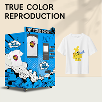 Máquina expendedora de impresión de ropa DIY, impresora de camisetas de autoservicio, máquina expendedora de impresión de ropa para sudaderas con capucha