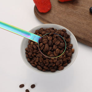 2 in 1 çift kafa kahve ölçü fasulye kepçe çay kaşığı paslanmaz çelik ölçü kaşığı - Product Image 6