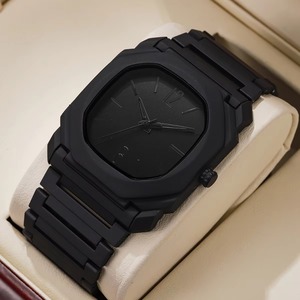 Montres pour hommes, quartz, boîtier en plastique, bracelet, cadran octogonal, minimaliste, légère, montre pour étudiants, vente en gros en Europe - Product Image 2