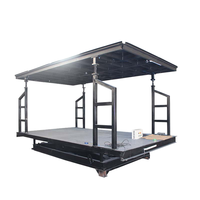 Plateforme élévatrice de stationnement à ciseaux de type fosse à 2 niveaux, empileur de voitures électrique souterrain à double étage sur mesure PLKLIFT en acier