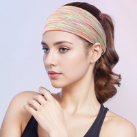 Bandeau de sport élastique à pompons pour bébés filles, style européen-américain, respirant, avec logo et couleur personnalisés, design sur mesure, pour usage quotidien