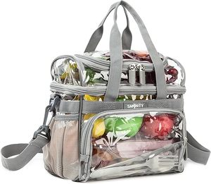 <span class=keywords><strong>Sac</strong></span> de pique-nique transparent résistant, <span class=keywords><strong>sac</strong></span> à déjeuner transparent durable - Product Image 5