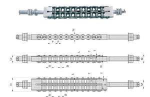 Hikity — rouleau de rampe de stationnement de voiture, OEM, ODM, fabricant, personnalisé, 12AT-1, 16AT-1, 16AT-2, 20AT-2, 20AT-3, 24AT-1 - Product Image 4