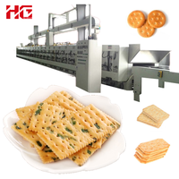 Ligne de production automatique de biscuits Ladyfinger à haute efficacité HG, avec laminoir à pâte et mélangeur en acier inoxydable, 100 kg/h