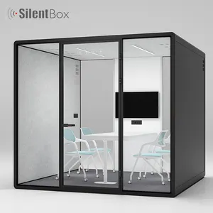 Atacado Acoustic Booth Soundproof Office Pod Coworking Office Grande Caixa De Reunião