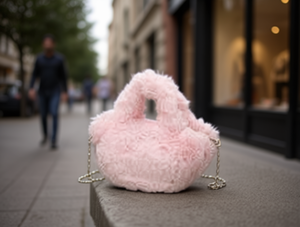 Bolso pequeño de felpa con correa de cadena, minibolso de moda para mujer, para todas las estaciones - Product Image 2