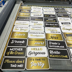 Hoàn toàn lắp ráp 5mm UV in PVC bọt Hội Đồng Quản trị cứng Wedding Photo Booth đạo cụ cho Đảng tùy chỉnh dấu hiệu đám cưới - Product Image 5