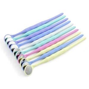 10 pièces/boîte Outils dentaires Miroirs buccaux double face Autoclavables Réflecteurs d'examen <span class=keywords><strong>de</strong></span> surface avec manche Miroir buccal Blanchiment des dents - Product Image 4