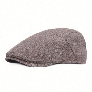 Men's Women's Brown Solid Plain <b>Flat</b> Cabbie Duckbill Newsboy Beret Gatsby Cap Ivy <b>Hat</b> - Product Image 5